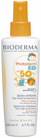 BIODERMA product photo, Photoderm KID Spray SPF 50+ 200ml, sunscreen for kids
